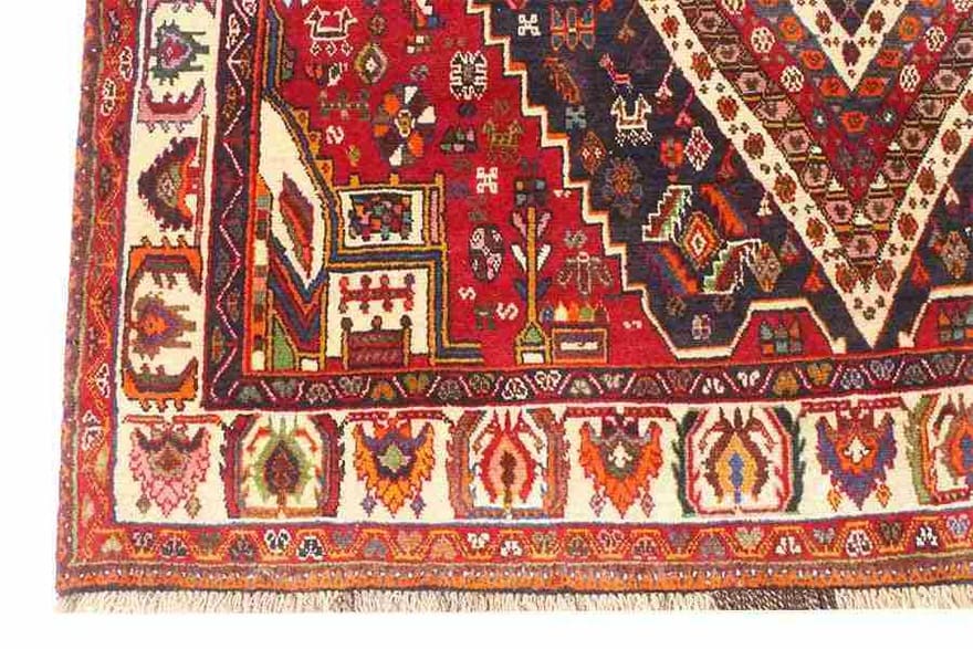 Qashqai Perserteppich 282 × 165 cm aus Wolle, handgeknüpft