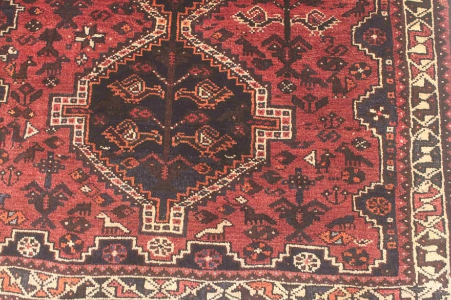 Handgeknüpfter Qashqai Perserteppich 152 × 104 cm