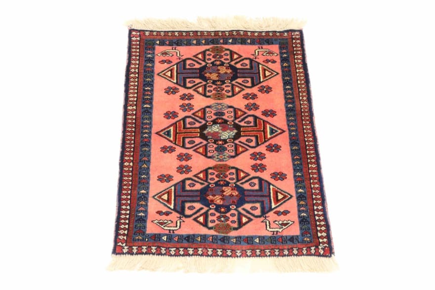 Perserteppich aus Iran, 78 × 52 cm