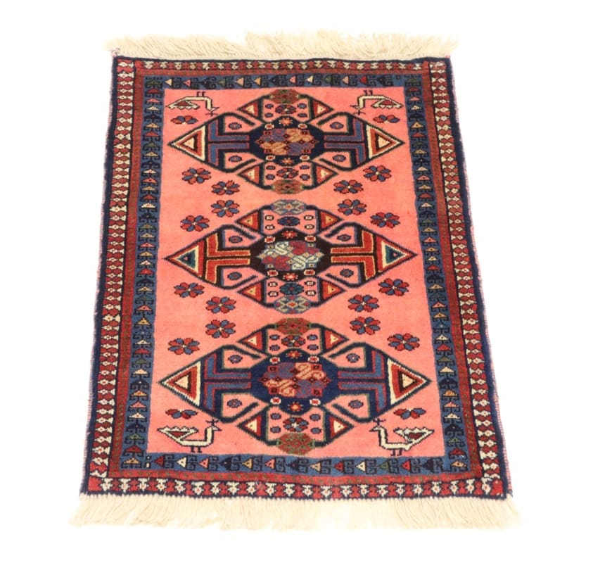 Perserteppich aus Iran, 78 × 52 cm