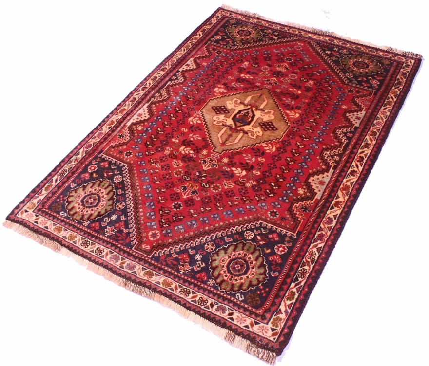 Handgeknüpfter Qashqai Perserteppich 149 × 105 cm