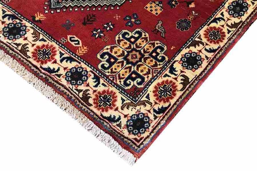 Qashqai Perserteppich 144 × 101 cm aus Wolle, handgeknüpft