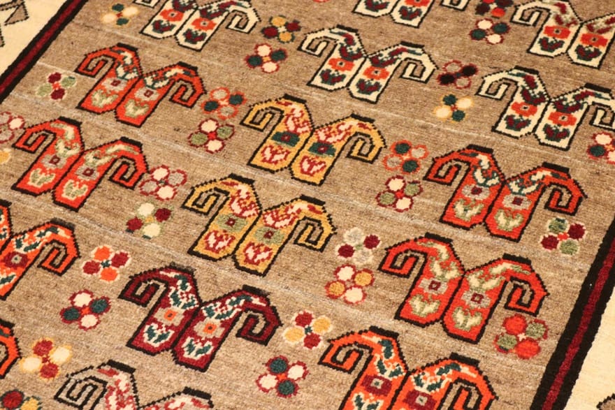Qashqai Perserteppich aus Iran, 230 × 124 cm