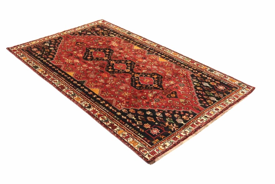 Handgeknüpfter Qashqai Perserteppich, 279 × 165 cm, Wolle