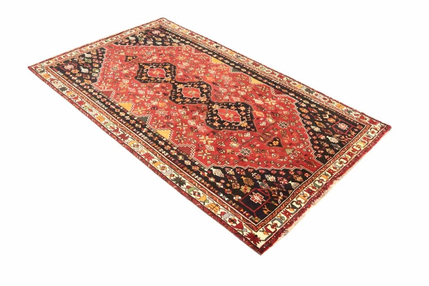 Handgeknüpfter Qashqai Perserteppich, 279 × 165 cm, Wolle