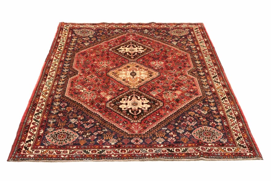 Handgeknüpfter Qashqai Perserteppich, 267 × 173 cm, Wolle