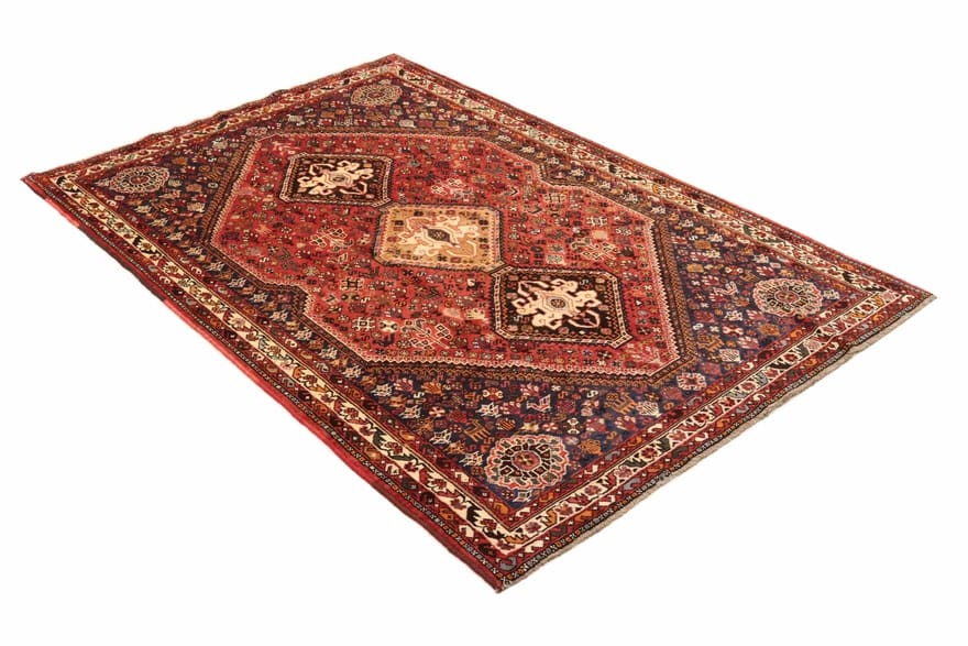 Handgeknüpfter Qashqai Perserteppich, 267 × 173 cm, Wolle