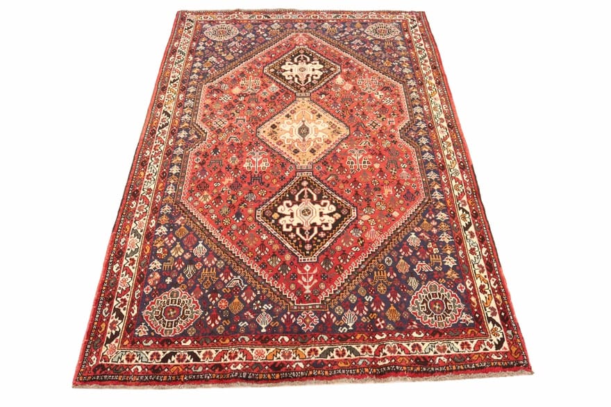 Handgeknüpfter Qashqai Perserteppich, 267 × 173 cm, Wolle
