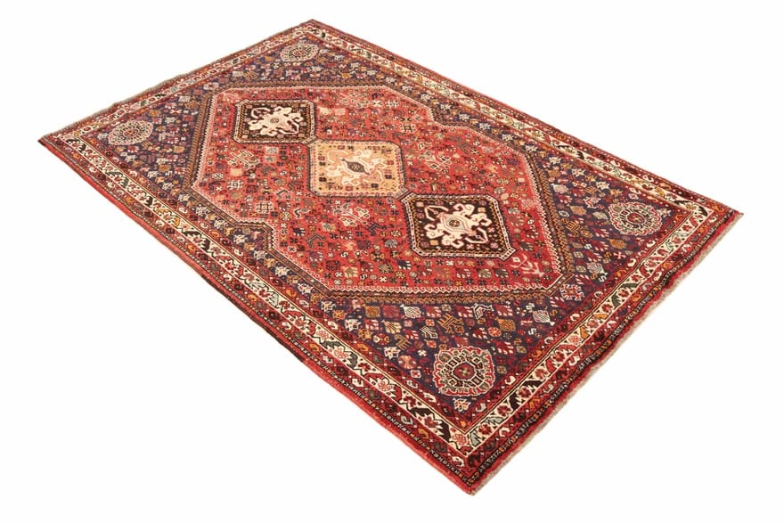 Handgeknüpfter Qashqai Perserteppich, 267 × 173 cm, Wolle