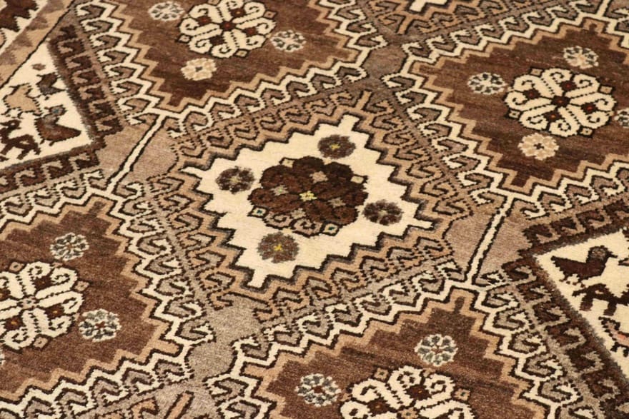 Qashqai Perserteppich 234 × 133 cm aus Wolle, handgeknüpft