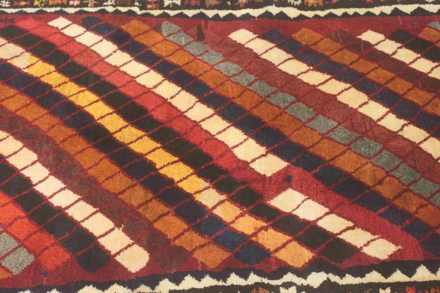 Qashqai Perserteppich aus Iran, 194 × 109 cm