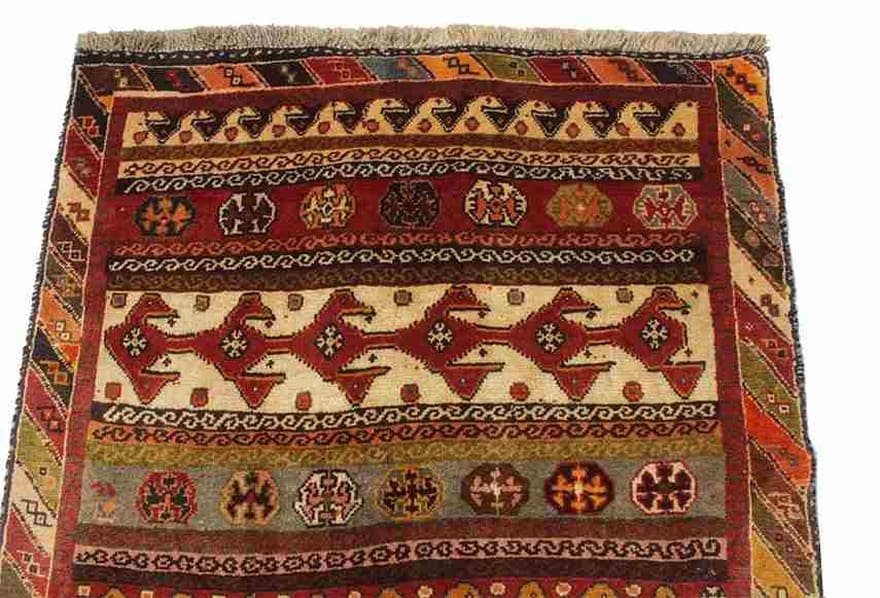 Qashqai Perserteppich 177 × 84 cm aus Wolle, handgeknüpft