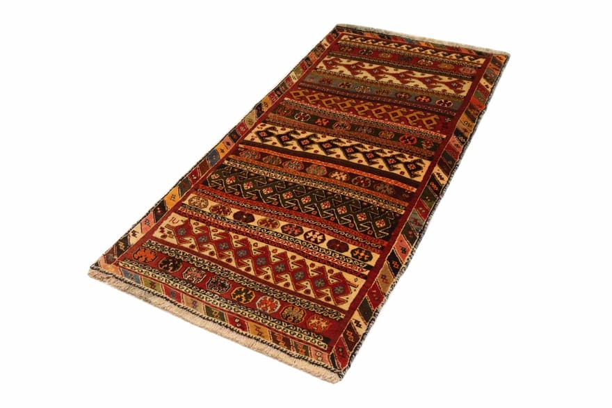 Qashqai Perserteppich 177 × 84 cm aus Wolle, handgeknüpft