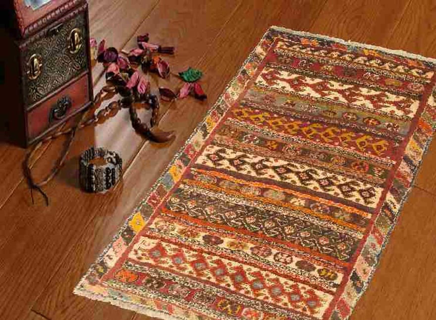 Qashqai Perserteppich 177 × 84 cm aus Wolle, handgeknüpft