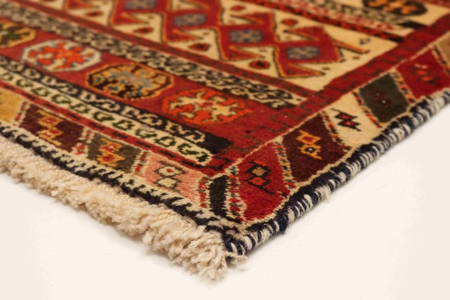 Qashqai Perserteppich 177 × 84 cm aus Wolle, handgeknüpft