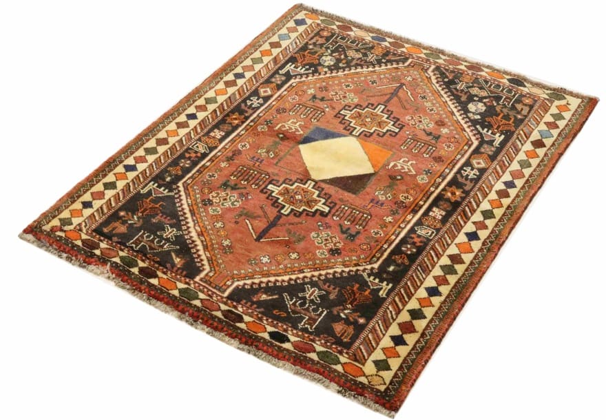 Qashqai Perserteppich aus Iran, 165 × 131 cm
