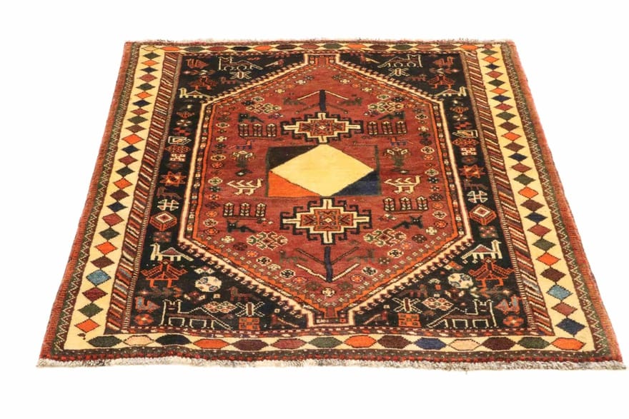 Qashqai Perserteppich aus Iran, 165 × 131 cm
