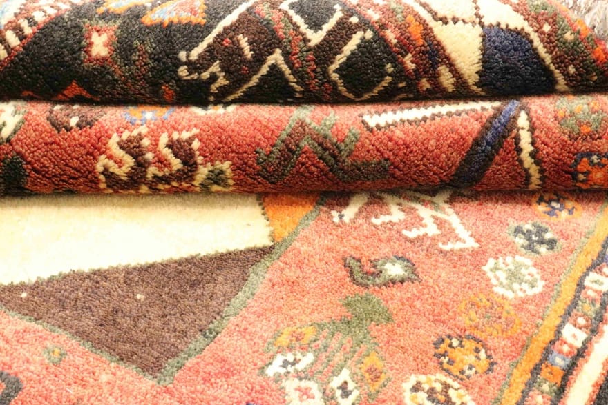 Qashqai Perserteppich aus Iran, 165 × 131 cm