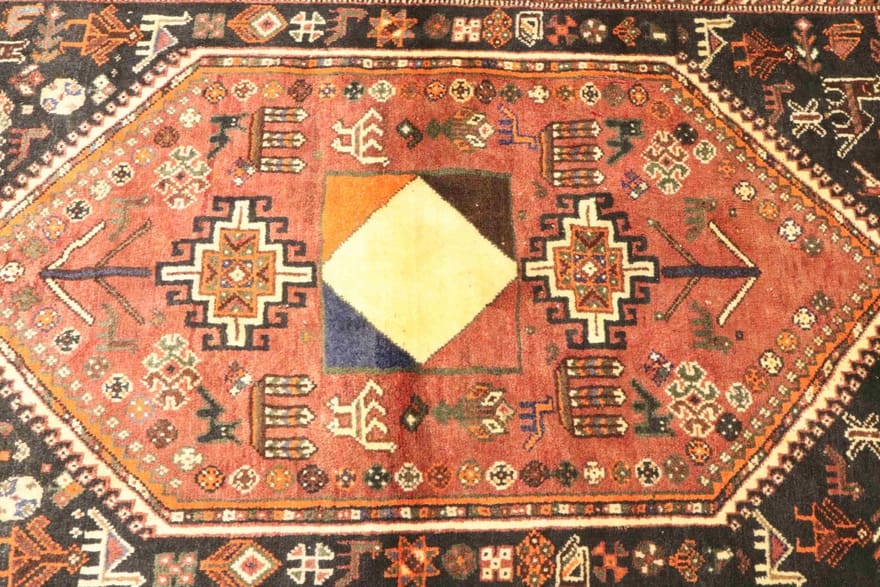 Qashqai Perserteppich aus Iran, 165 × 131 cm