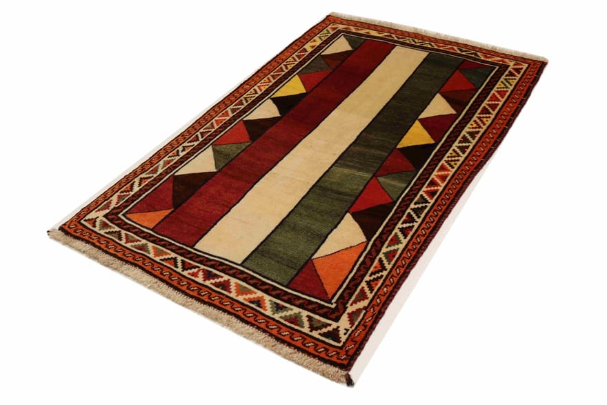 ghashghai-teppich-177x106-cm-160000-knoten-m-handgeknupft-perserteppich-1 Handgeknüpfter Qashqai Perserteppich, 175 × 105 cm, Wolle