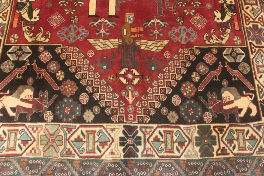 Qashqai Perserteppich 280 × 167 cm aus Wolle, handgeknüpft