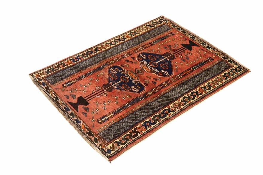 Handgeknüpfter Qashqai Perserteppich 151 × 107 cm