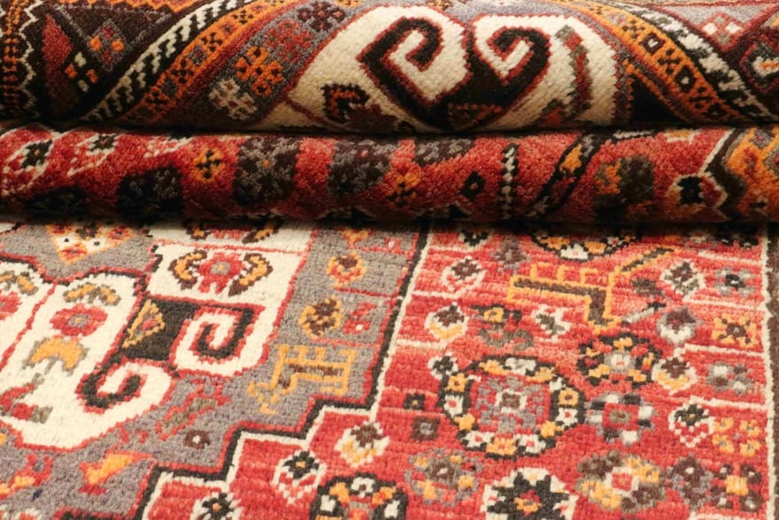 Qashqai Perserteppich aus Iran, 281 × 143 cm