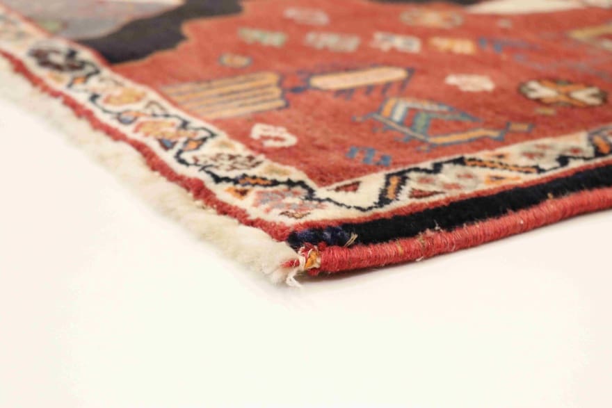 Qashqai Perserteppich aus Iran, 66 × 63 cm