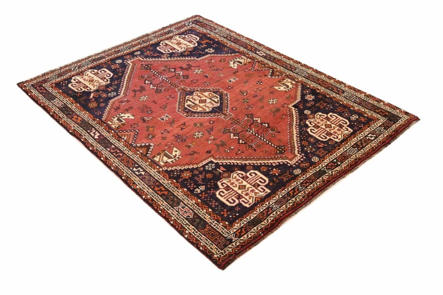 Handgeknüpfter Qashqai Perserteppich 203 × 157 cm