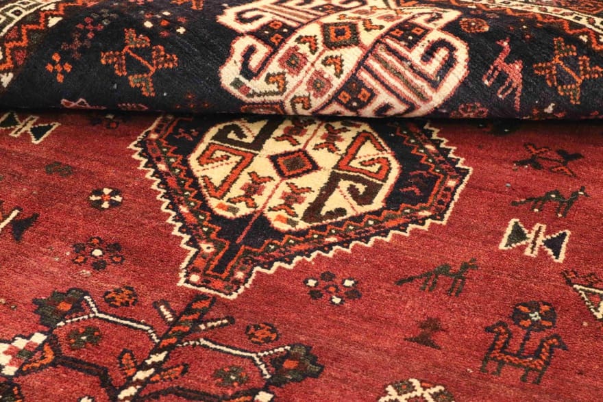 Handgeknüpfter Qashqai Perserteppich 203 × 157 cm