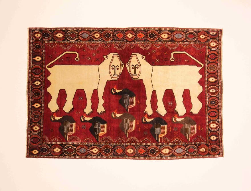 Handgeknüpfter Qashqai Perserteppich 223 × 151 cm