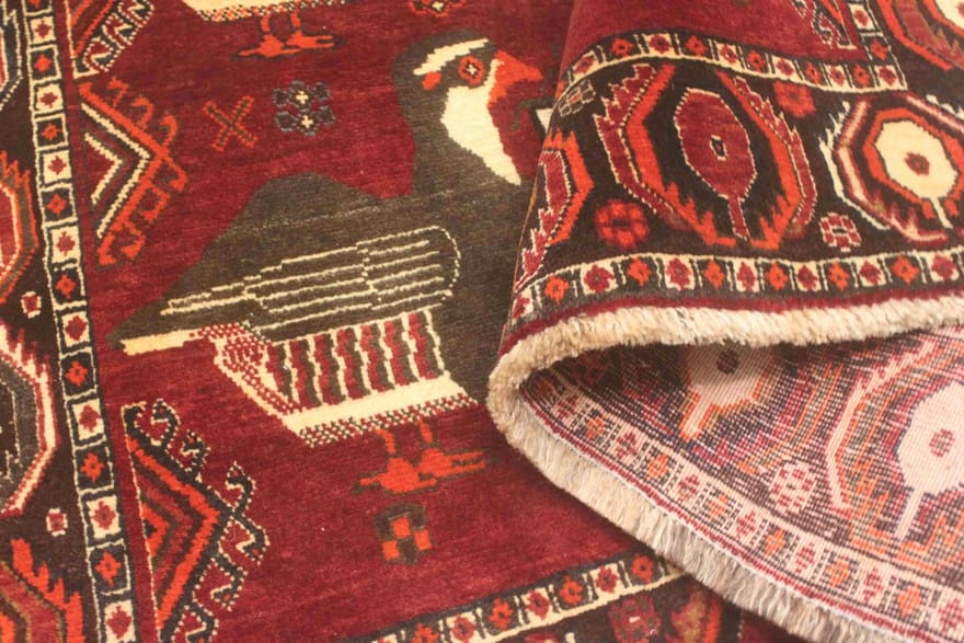 Handgeknüpfter Qashqai Perserteppich 223 × 151 cm