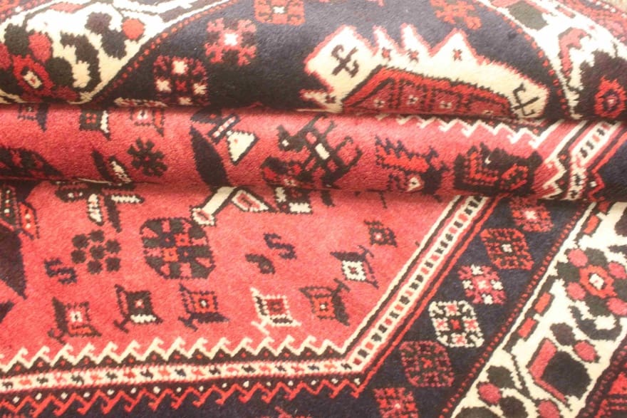 Qashqai Perserteppich aus Iran, 204 × 154 cm