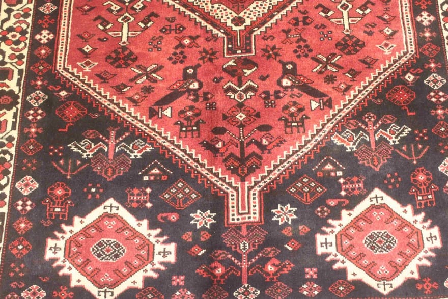 Qashqai Perserteppich aus Iran, 204 × 154 cm