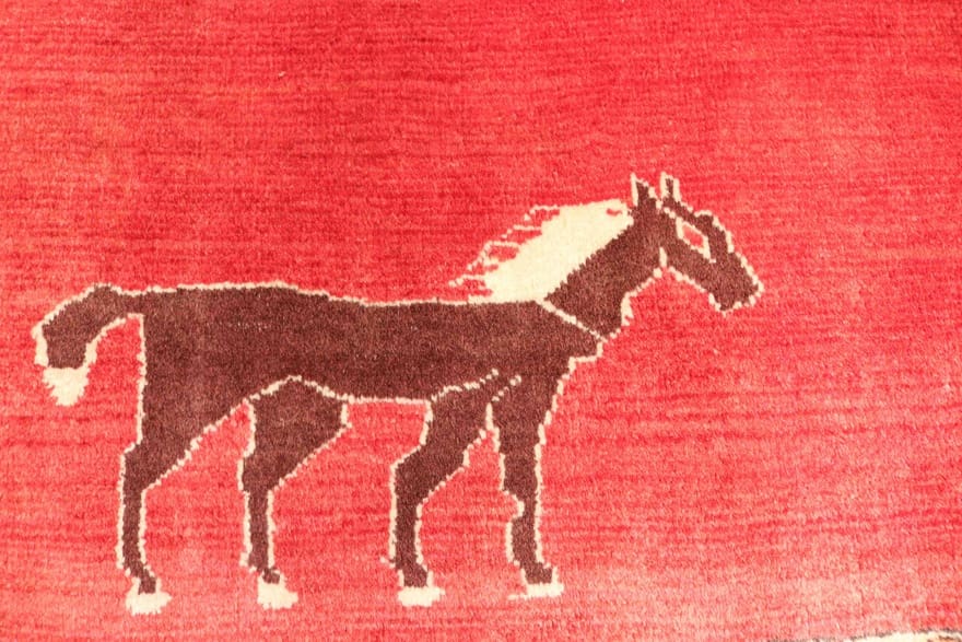 Qashqai Perserteppich aus Iran, 196 × 141 cm