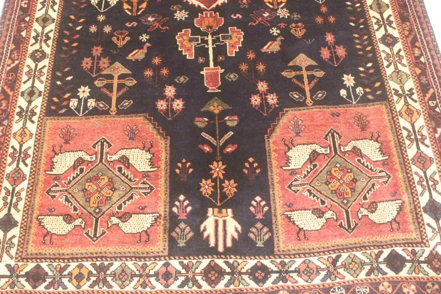 Handgeknüpfter Qashqai Perserteppich 277 × 159 cm