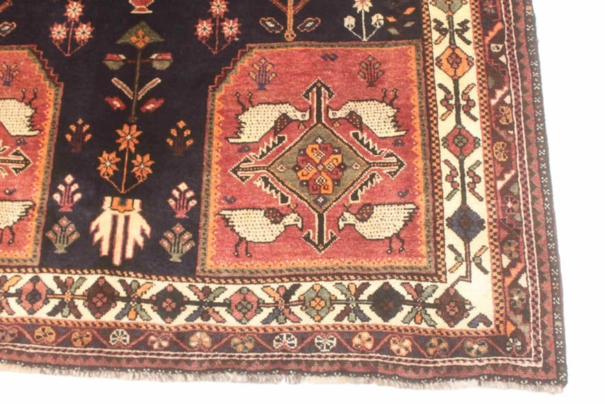 Handgeknüpfter Qashqai Perserteppich 277 × 159 cm