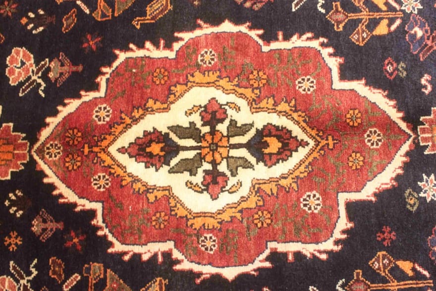 Handgeknüpfter Qashqai Perserteppich 277 × 159 cm