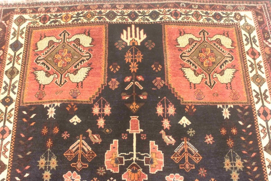 Handgeknüpfter Qashqai Perserteppich 277 × 159 cm