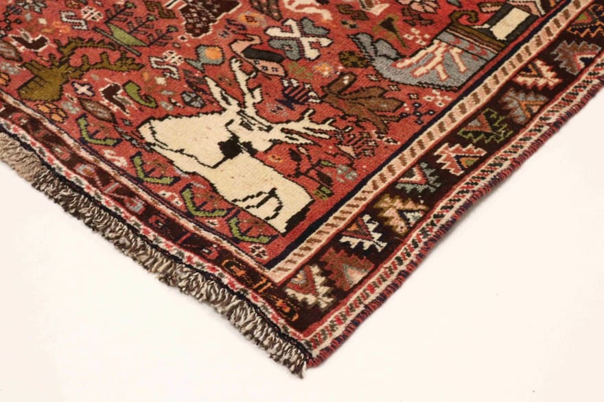 Qashqai Perserteppich 160 × 105 cm aus Wolle, handgeknüpft
