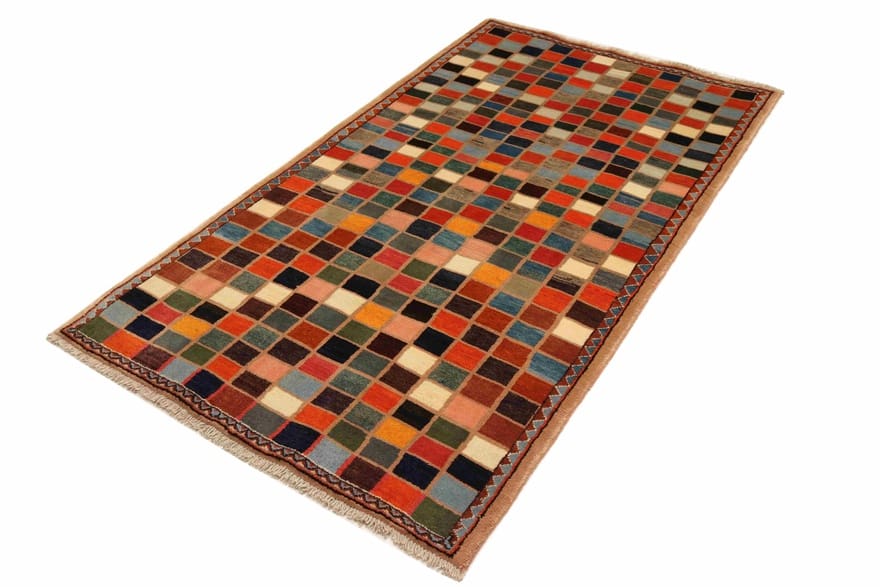 ghashghai-teppich-189x107-cm-handgeknupft-wolle-mehrfarbig-perserteppich-2 Qashqai Perserteppich aus Iran, 187 × 106 cm