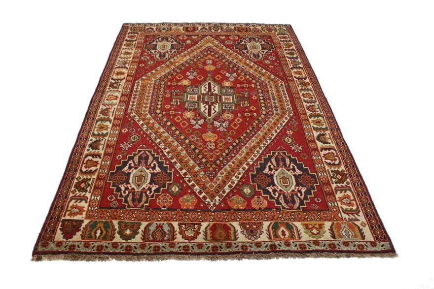 Handgeknüpfter Qashqai Perserteppich 255 × 157 cm
