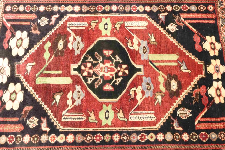 Qashqai Perserteppich aus Iran, 148 × 111 cm