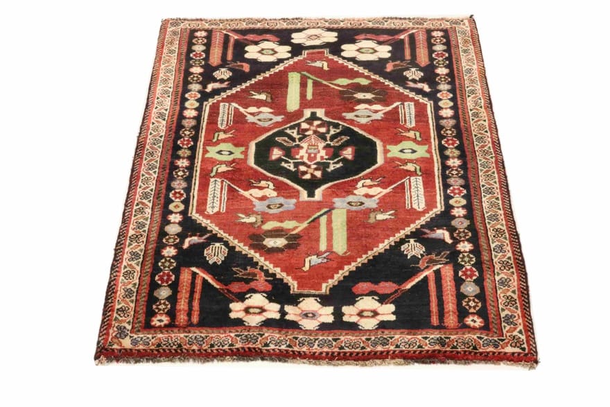 Qashqai Perserteppich aus Iran, 148 × 111 cm