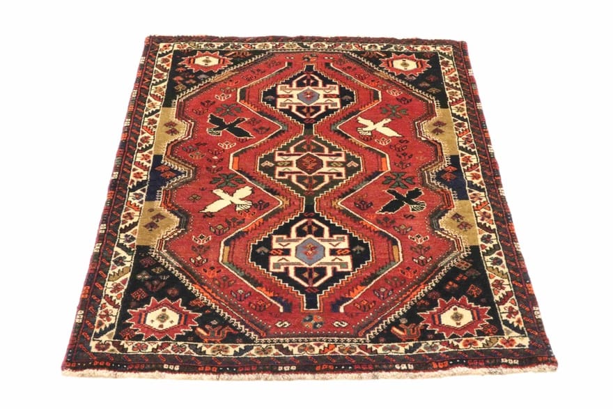 Handgeknüpfter Qashqai Perserteppich 171 × 114 cm