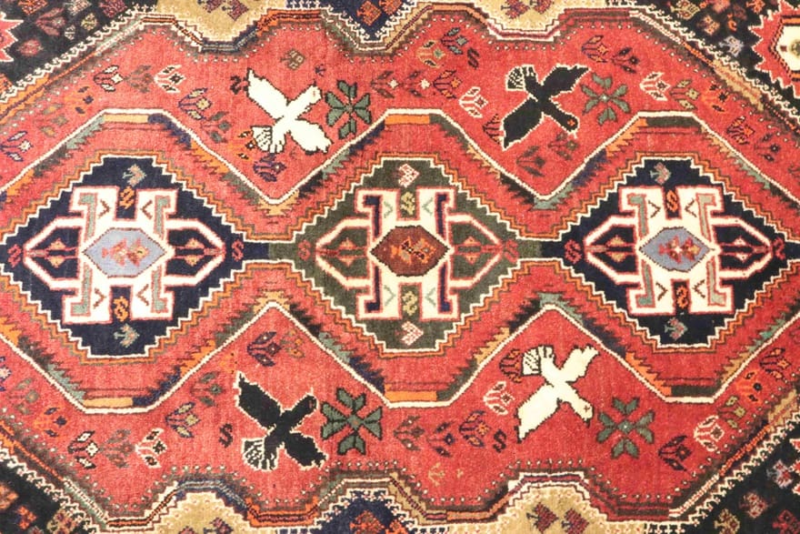 Handgeknüpfter Qashqai Perserteppich 171 × 114 cm