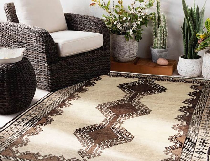 Qashqai Perserteppich aus Iran, 224 × 131 cm