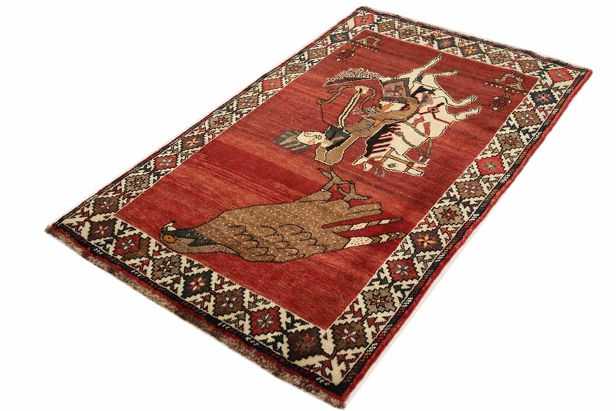 Handgeknüpfter Qashqai Perserteppich, 170 × 102 cm