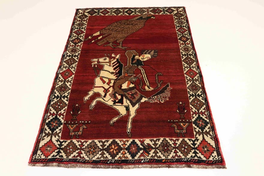Handgeknüpfter Qashqai Perserteppich, 170 × 102 cm