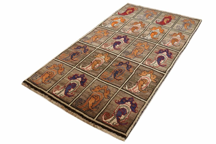 Qashqai Perserteppich aus Iran, 206 × 113 cm